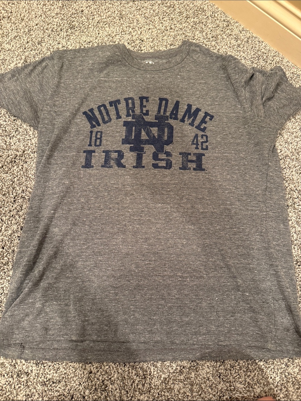 Notre Dame Irish Gray Graphic Tee